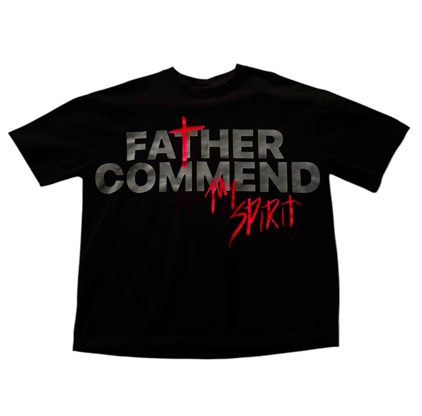 BLACK & RED "COMMENDED" TEE
