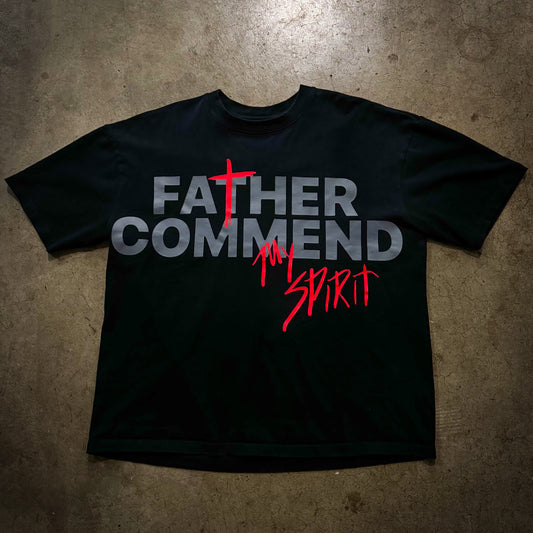 BLACK & RED "COMMENDED" TEE